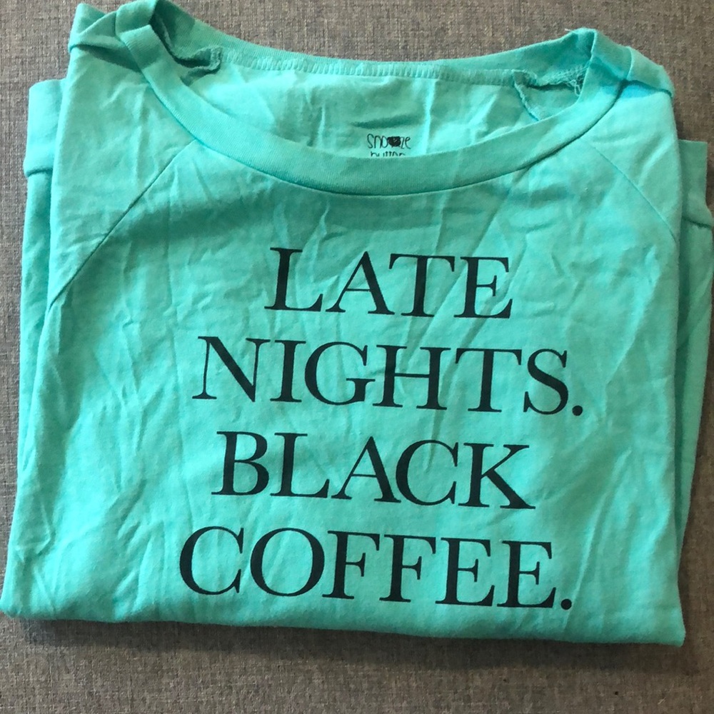 Long sleeve logo tee. Soft fabric.